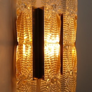 Vintage great condition large two shield model Vitrika brass & glass gold Aladdin Danish design wall light sconce lamp mid century moder