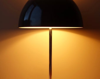 Rare Raak Amsterdam B-2088 large mushroom desk table lamp light glass metal Dutch design mid century grey B2088