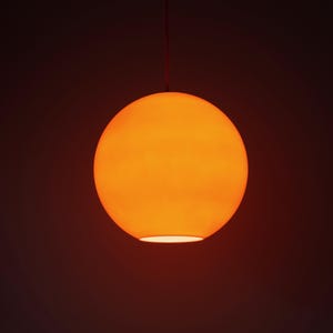 70s 70s California Amber lamp Sphere Light Sphere - Etsy Canada