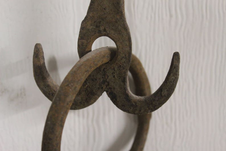 Chimenea percha de olla cadena con ganchos francés vintage | Etsy