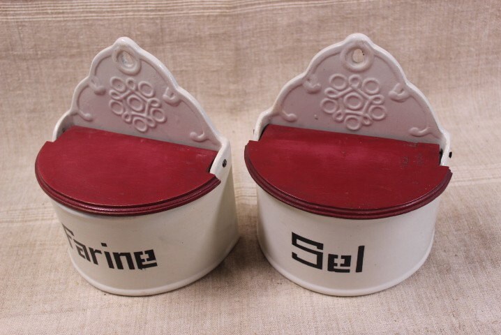 Par de botes de cocina colgantes de cerámica francesa vintage | Etsy