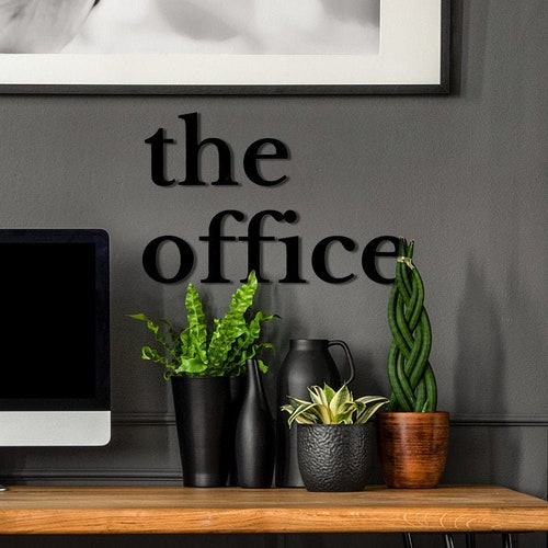 The Office Wall Art Signs WFH Office Wall Decor Etsy