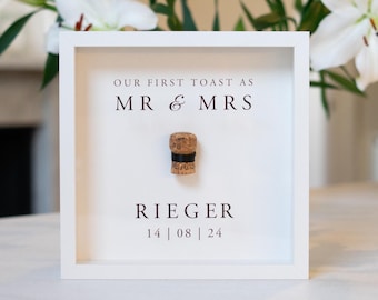 Unsere erste Toast Cork Saver Memory Box | Verlobung & Hochzeit Champagner Andenken