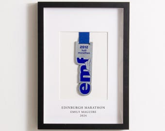 Medaille Memory Frame | Personalisierte Marathon-Medaille Display | Marathon Medaillen-Rahmen | Marathon-laufende Rassenmedaillen-Geschenk-Rahmen