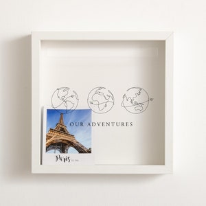 Abenteuer Memory Box Geschenk Personalisierte Globe Weltkarte Memory Ticket Bilderrahmen Sammlung Reisen Erinnerungen Abenteuer Urlaub Geburtstag