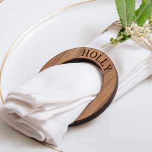 Personalised Napkin Rings image 1