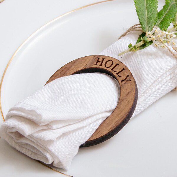 Personalised Napkin Rings