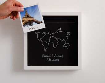 Adventures Memory Box Personalised Travels Memory Ticket Picture Frame Collection Memories Adventure Gift For Him Gift For Her Globetrotter