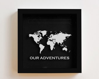 Our Adventures Memory Box Personalised Adventure Memory Ticket Picture Frame Collection Travels Memories Gifts For Him Gift For Her Holidays
