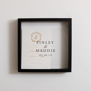 Wedding Memory Box Frame Wedding Memories Gift Idea Couple Wedding Keepsake Gift Present Frame Wedding Keepsake Box For Couples Gift Idea