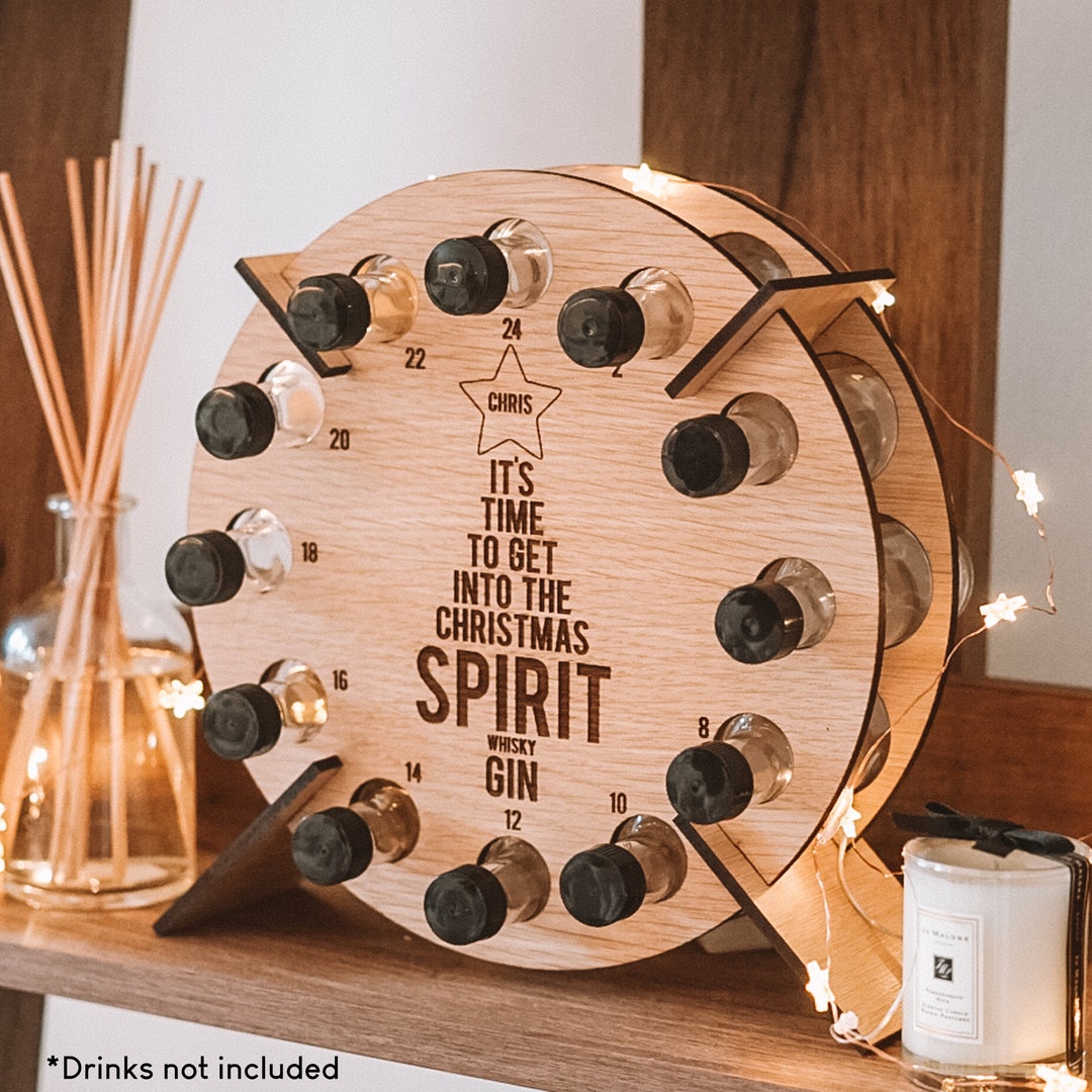 Miniatures Drinks Advent Calendar Countdown Christmas Personalised