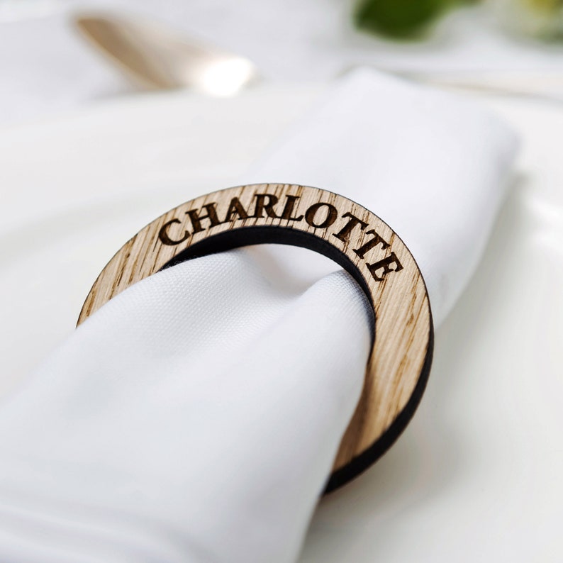 Personalised Napkin Rings Etsy