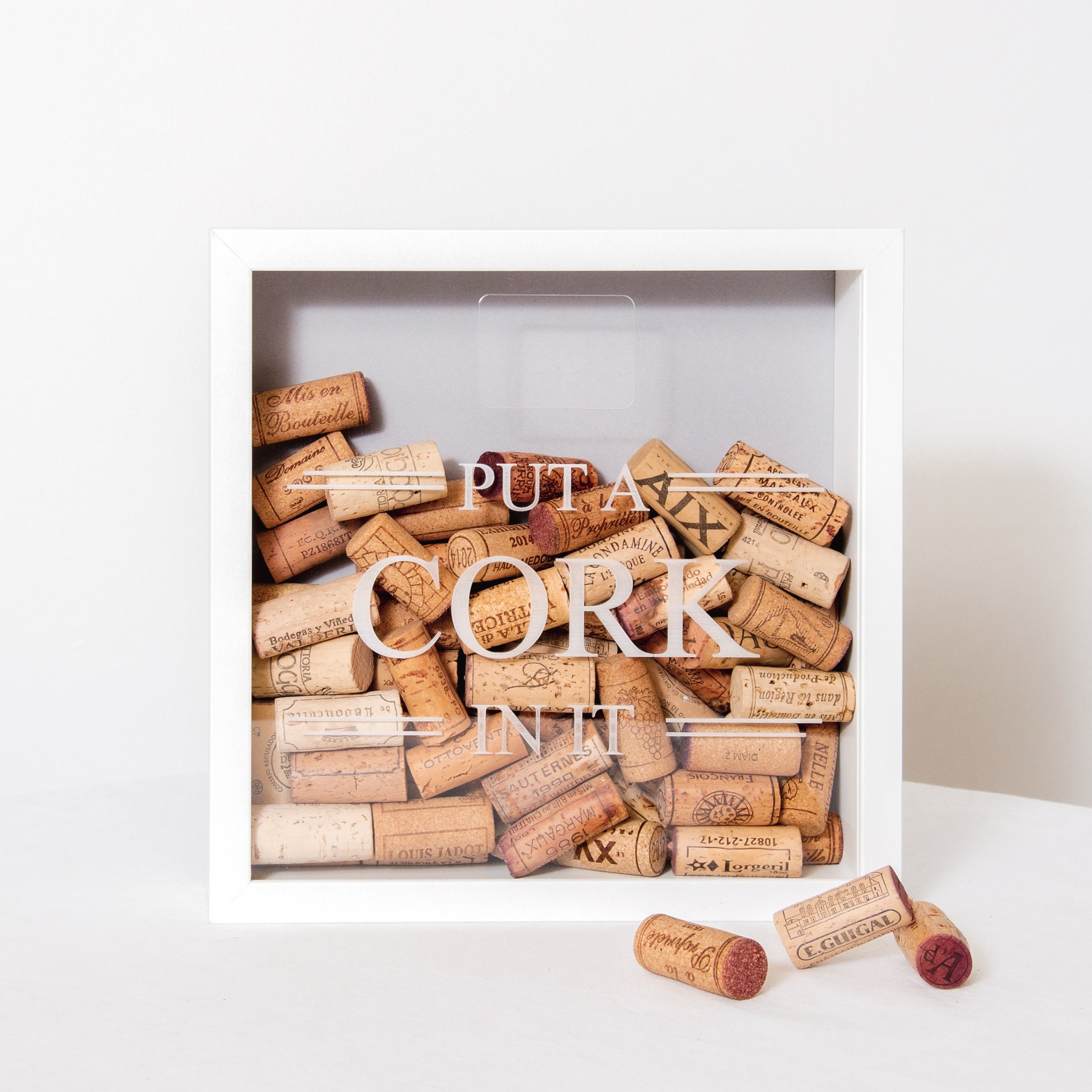 Put A Cork in It Memory Box Frame Wine Prosecco Champagne Cork Etsy UK