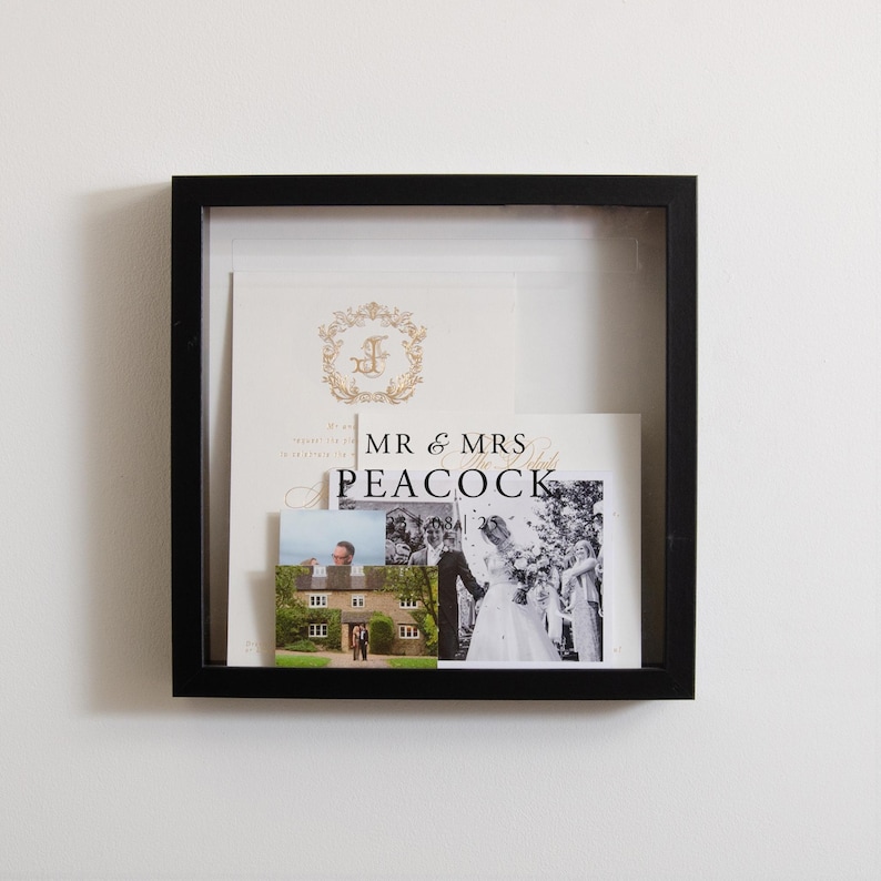 Wedding Memory Box Frame Wedding Memories Gift Idea Couple Wedding Keepsake Gift Present Frame Wedding Keepsake Box For Couples Gift Idea