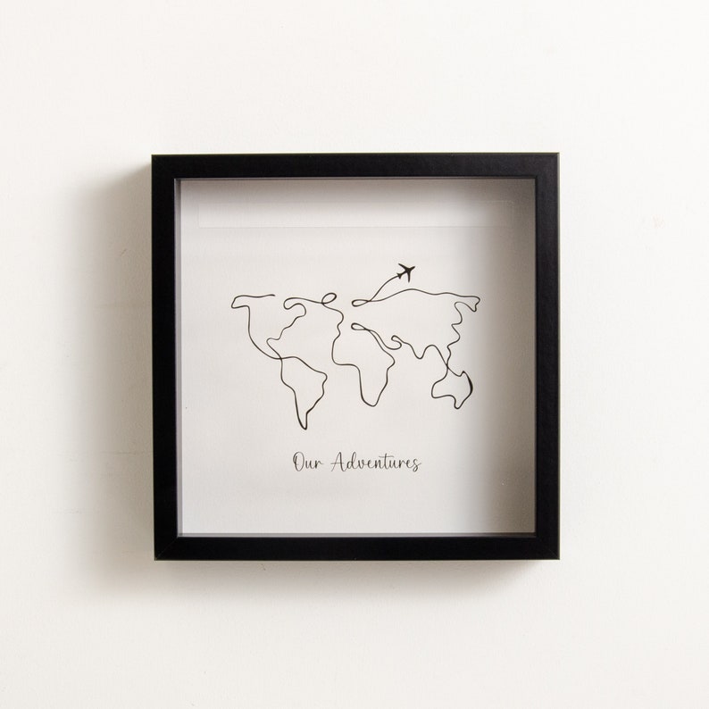 Adventures Memory Box Personalised My Adventures Memory Ticket Picture Frame Collection Travels Globetrotter Wanderlust Gift Christmas Gift