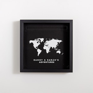 Unsere Abenteuer Memory Box Personalisierte Abenteuer Memory Ticket Bilderrahmen Sammlung Reisen Erinnerungen Geschenke für Ihn Geschenk für ihren Urlaub