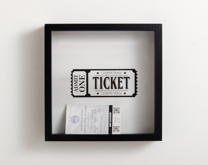 Personalised Ticket Memory Box | Admit One Travel Ticket Holder | Concert & Theatre