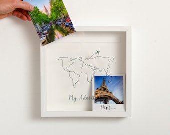Travel Memory Box | Personalised Adventure Gift Idea | My Adventures Memory Box | Gift Box Couple Travel Memories Gift Birthday Gift Idea
