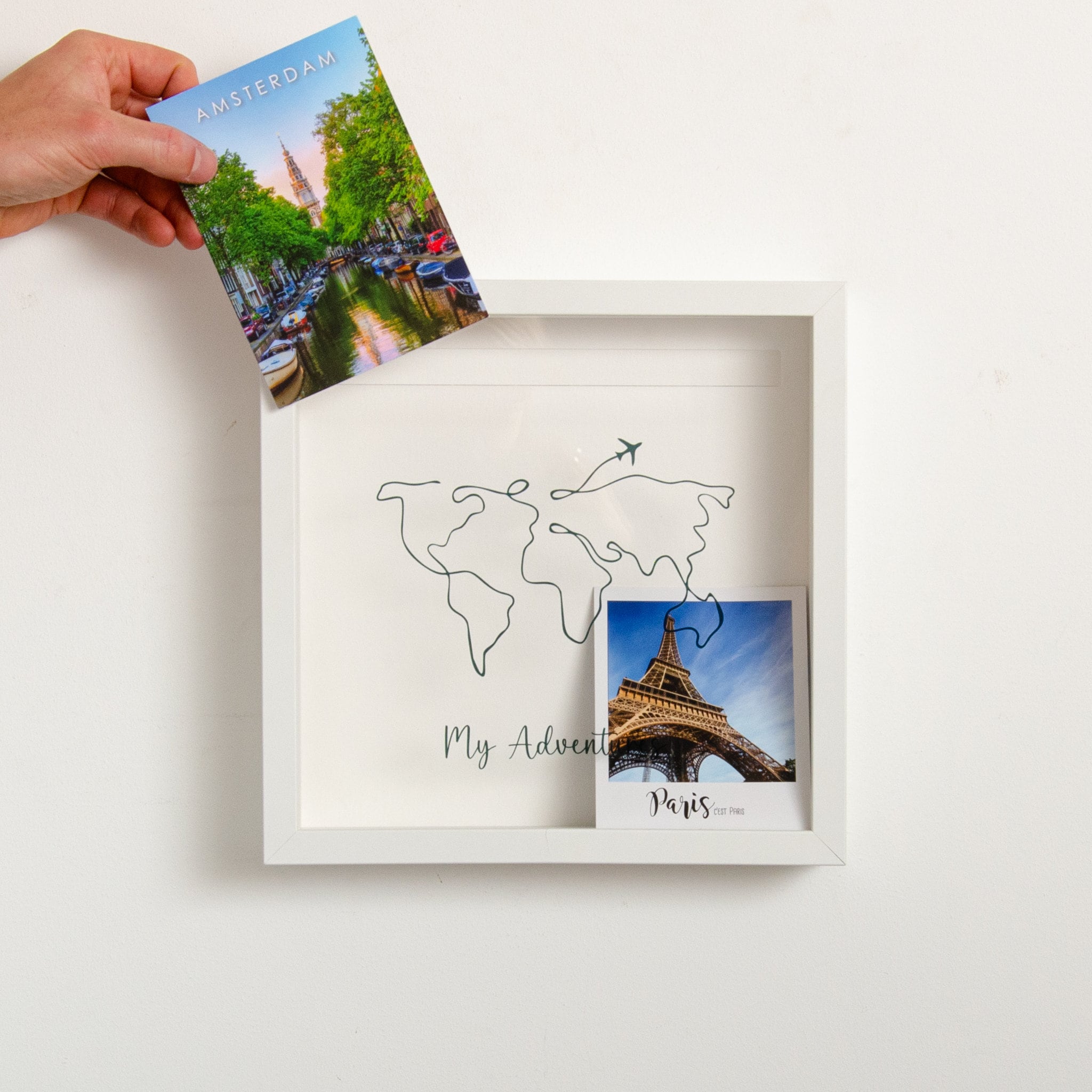 Personalised Adventures Memory Box | World Map & Travel Ticket Keepsake ...