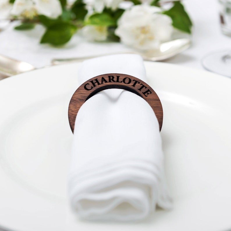 Personalised Napkin Rings Etsy
