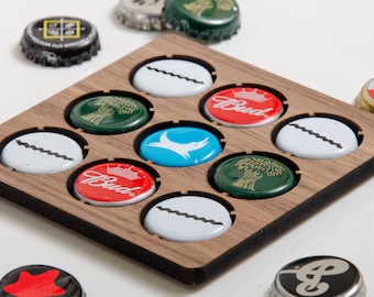 Beer Cap Coaster Gift Birthday Gift Idea Beer Bottle Cap Coaster Craft Beers Gifts For Him For Beer Lovers Dad Gift Father's Day Gift Bottle