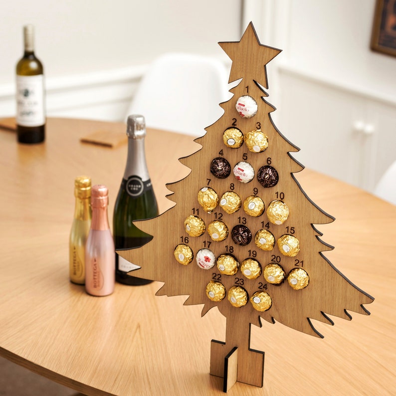 Advent Calendar Fillable Chocolates Christmas Tree Advent Etsy UK