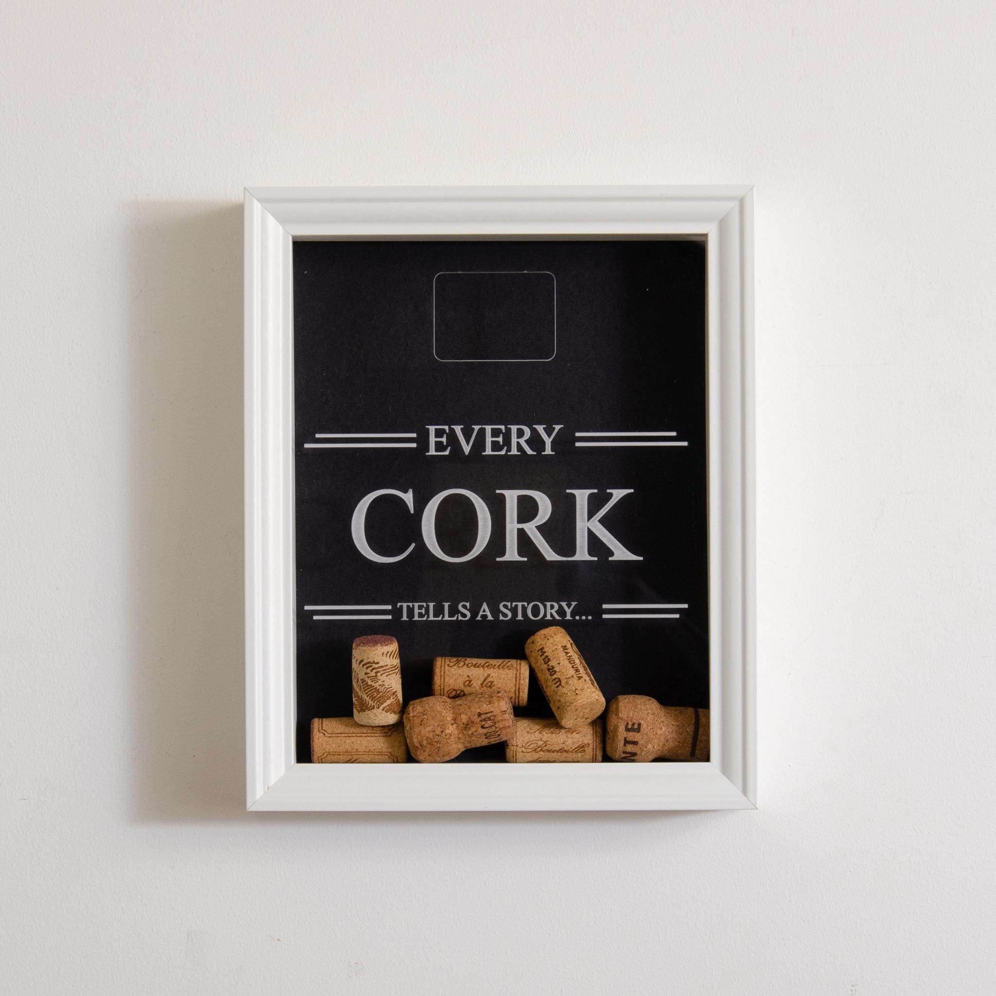 Every Cork Tells A Story Cork Holder Frame Wine Cork Frame Holder Champagne Prosecco Cork Collector Memory Box Personalised Frame Gifts Etsy UK
