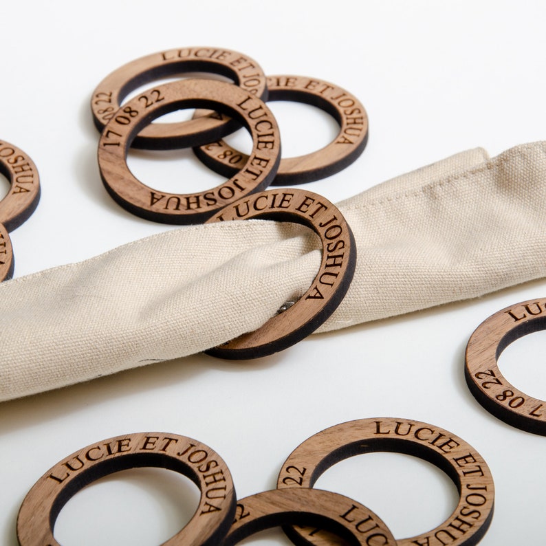 Personalised Napkin Rings Etsy