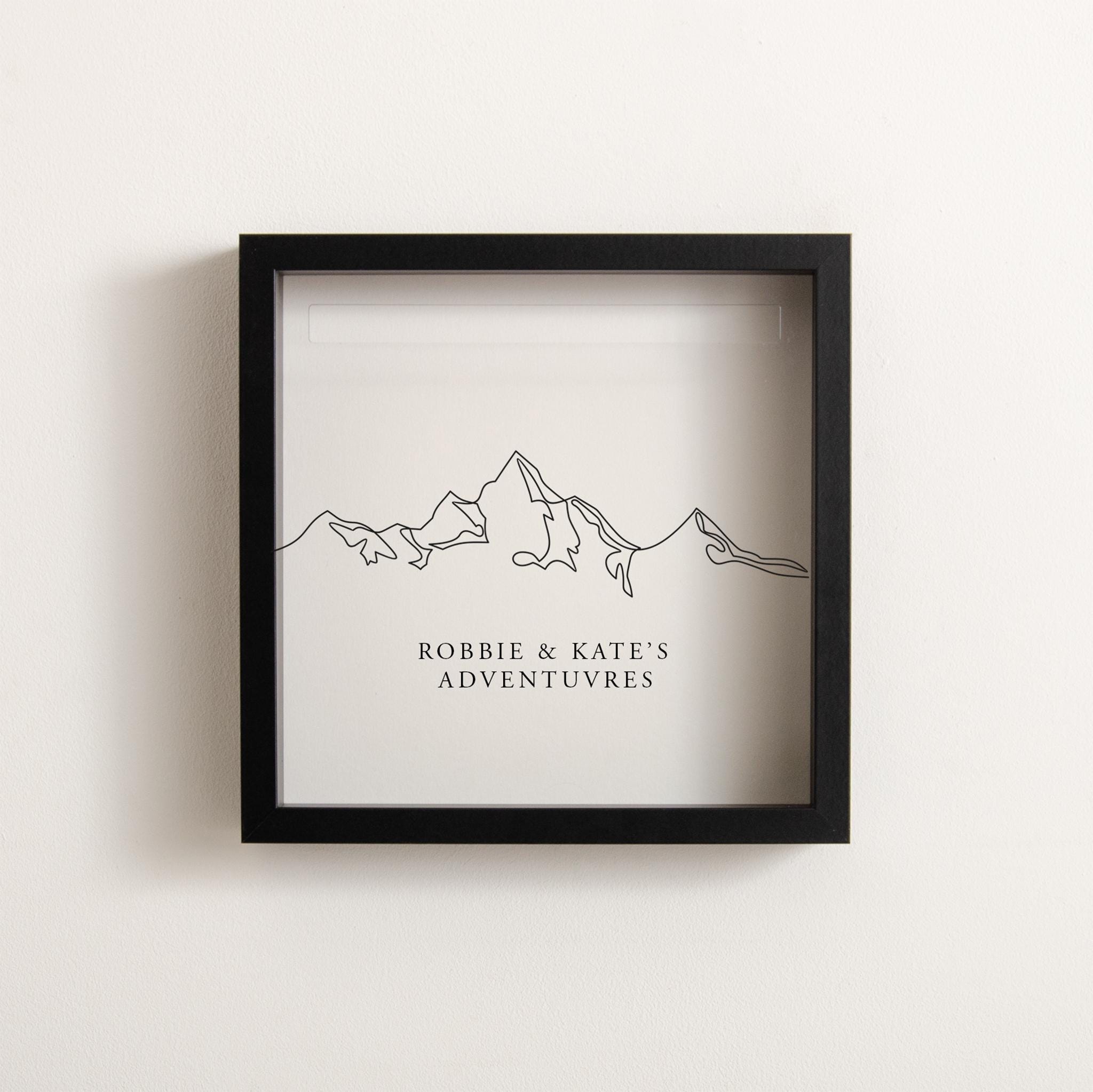 Personalised Mountains Adventures Memory Box | Travel Ticket & Photo ...