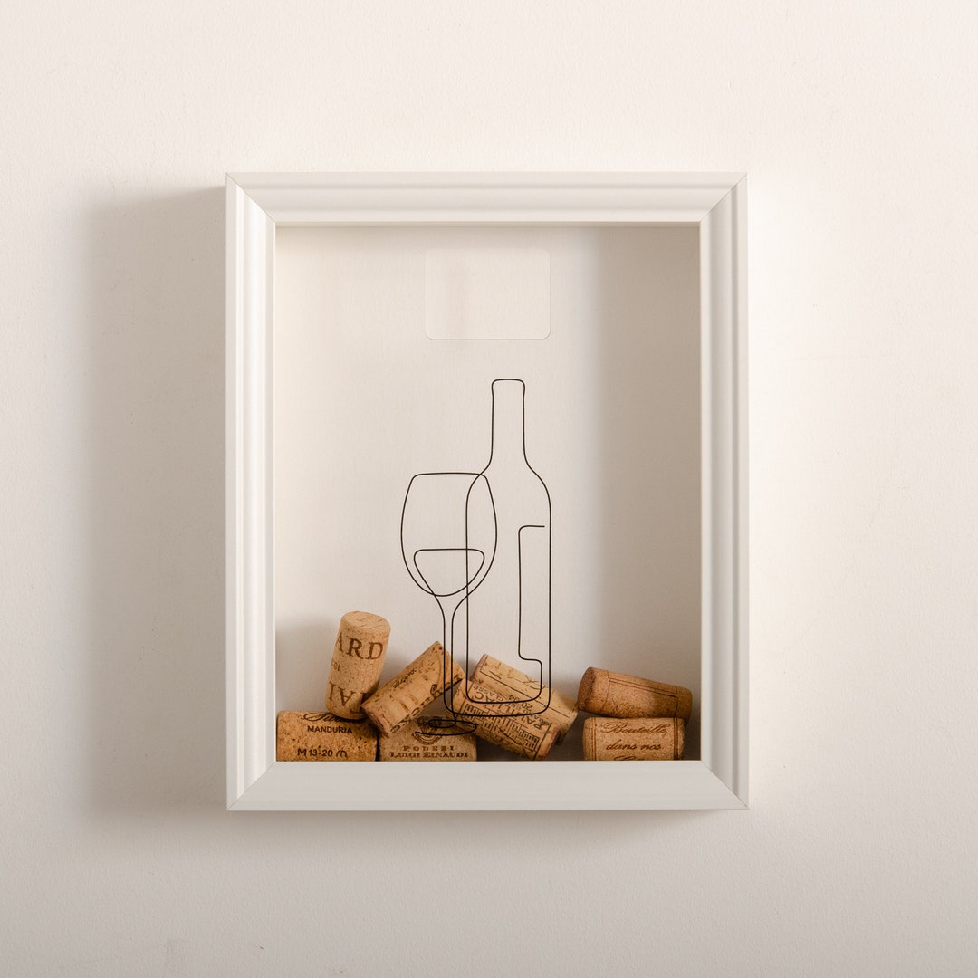 Wine Cork Holder Wine Bottle Frame Drinks Bottle Glass Outline Prosecco