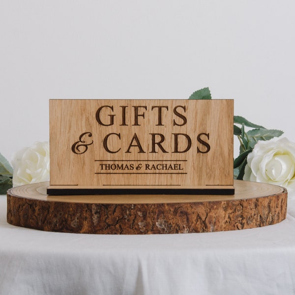 Gifts & Cards Wedding Sign Personalised Table Sign Wooden Wedding Table Decor Sign Gifts And Cards Sign Wooden Alternative Sign Party Decor