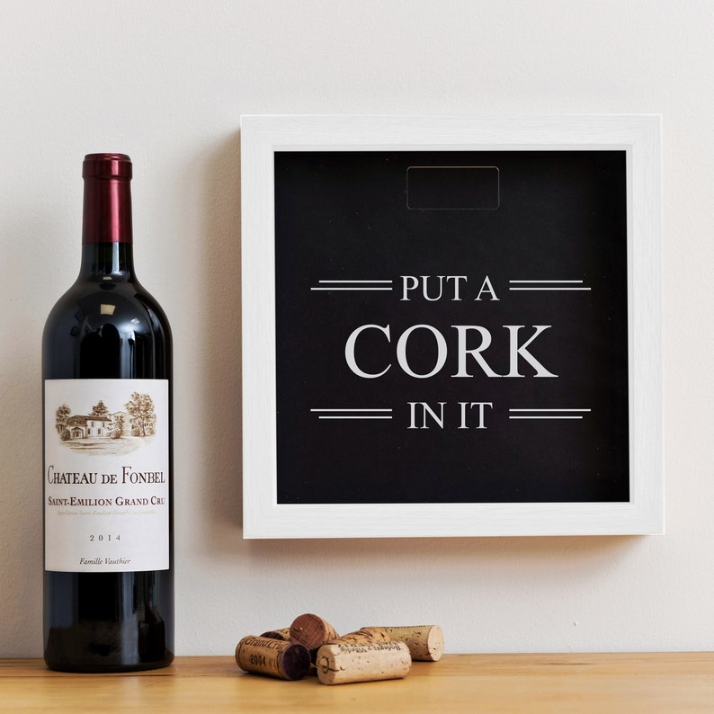 Put A Cork In It Memory Box Wine Champagne Prosecco Corks Etsy