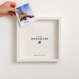 Travel Memories Adventure Frame | Memory Box Personalised Travel Gift Idea Memory Box Travel Gift Box Couple Travel Gift Christmas Gift Idea