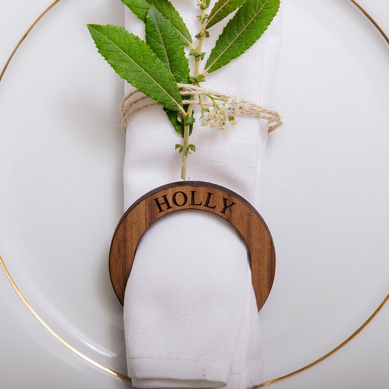 Personalised Napkin Rings image 3