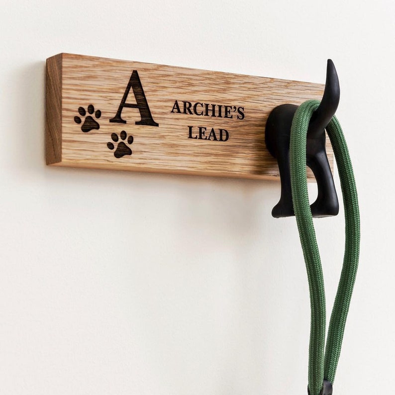 Personalised Dog Lead Hook Personalised Dog Tail Hook for Lead Etsy