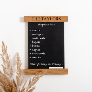 12 Pack Tabletop Mini Chalkboard Signs with Wood Base, 6 x 8 Inch