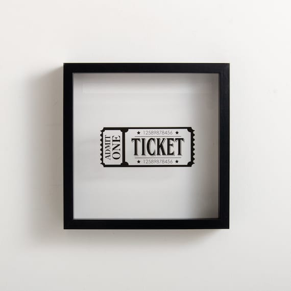 Personalised Ticket Memory Box | Admit One Travel Ticket Holder