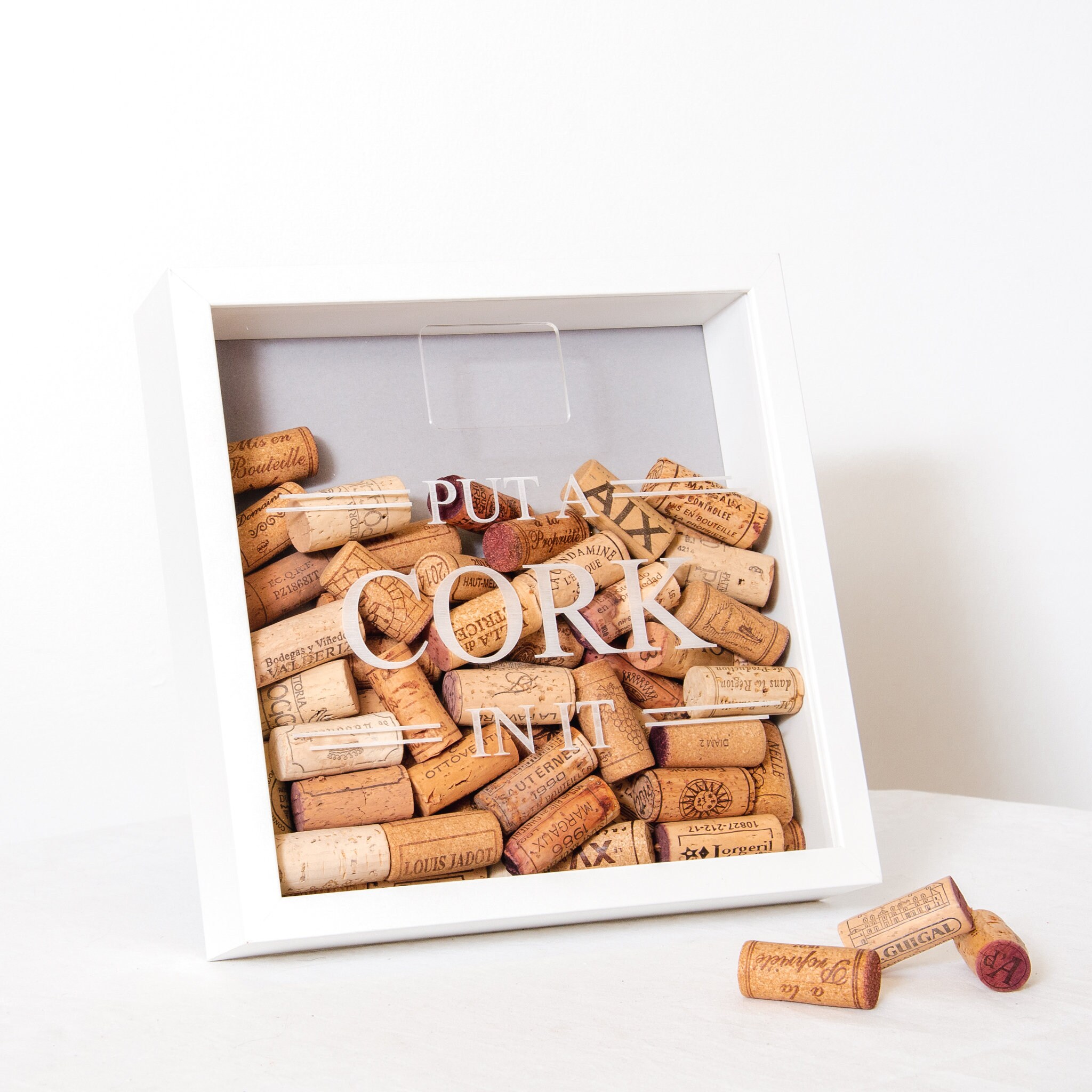 Put A Cork In It Memory Box Wine Champagne Prosecco Corks Etsy