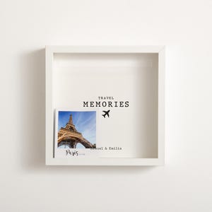 Travel Memories Adventure Frame  Memory Box Personalised Travel Gift Idea Memory Box Travel Gift Box Couple Travel Gift Christmas Gift Idea