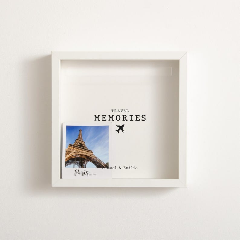 Travel Memories Adventure Frame  Memory Box Personalised Travel Gift Idea Memory Box Travel Gift Box Couple Travel Gift Christmas Gift Idea