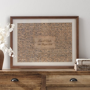Wedding Guest Book Alternative Personalised Jigsaw Guest Book Wedding Jigsaw Puzzle Personalised Alternative Guestbook Handmade Wooden Frame