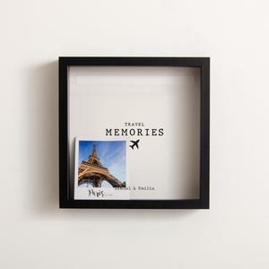 Travel Memories Adventure Frame Memory Box Personalised Travel Gift Idea Memory Box Travel Gift Box Couple Travel Gift Christmas Gift Idea
