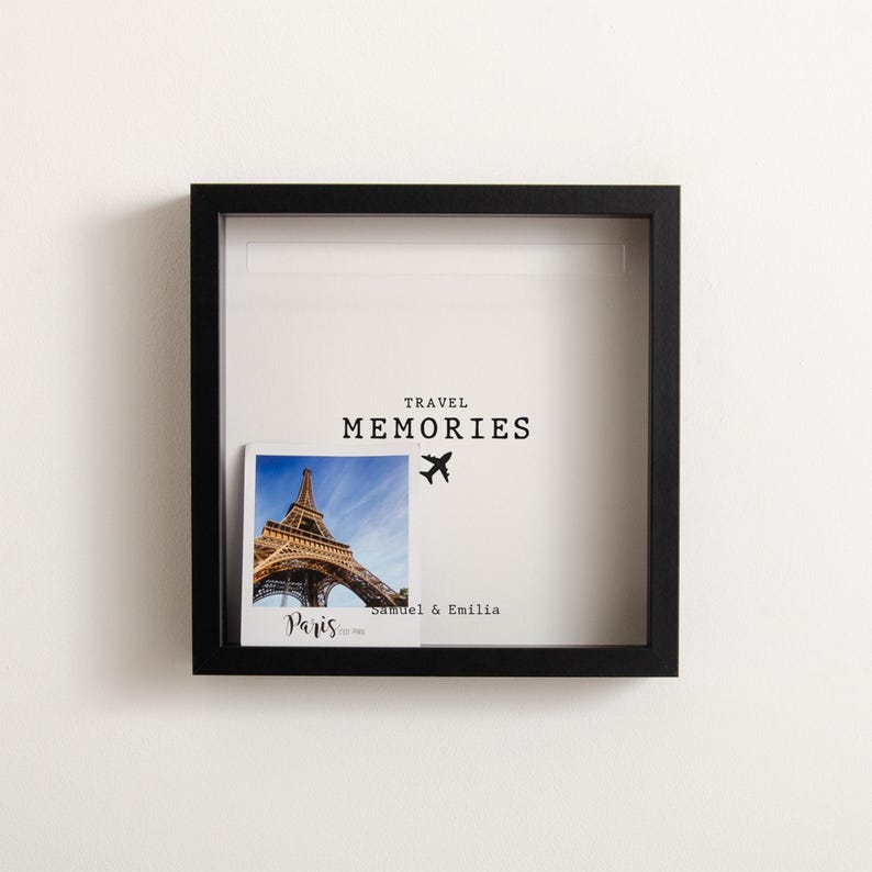 Travel Memories Adventure Frame  Memory Box Personalised Travel Gift Idea Memory Box Travel Gift Box Couple Travel Gift Christmas Gift Idea