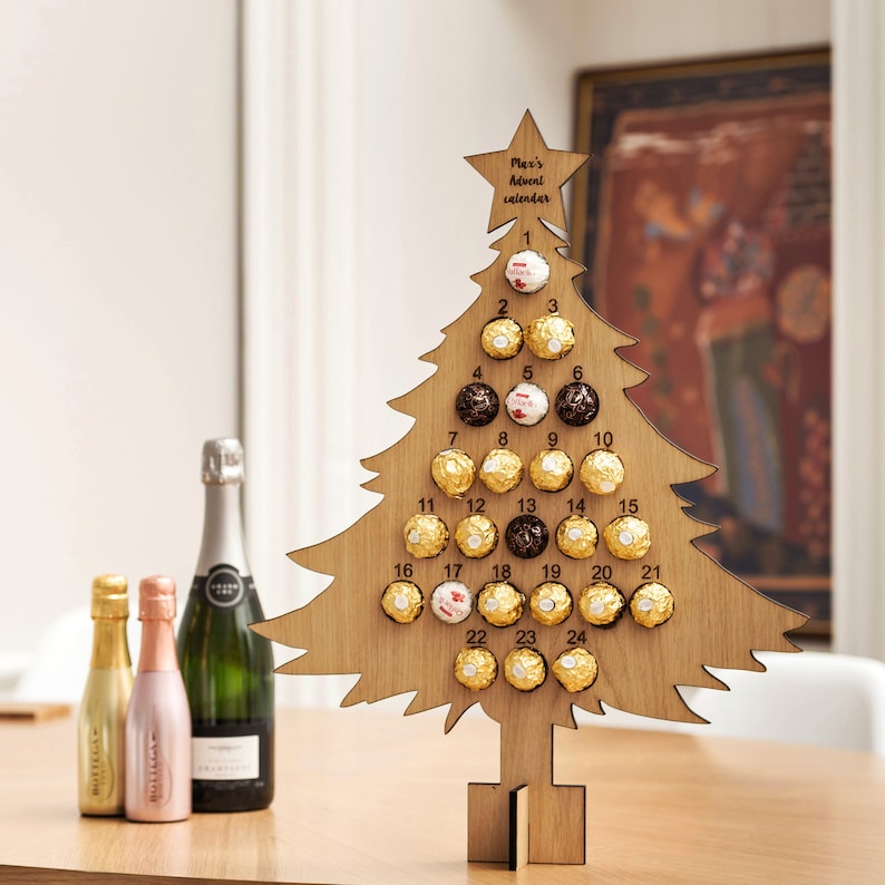 Advent Calendar Fillable Chocolates Christmas Tree Advent Etsy UK Advent Calendar Fillable Chocolates Christmas Tree Advent Etsy UK