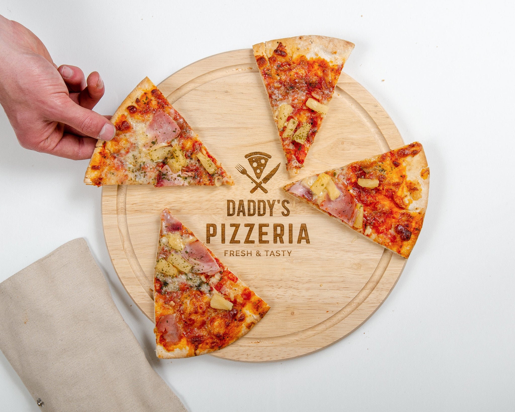 Personalised Pizza Board Pizzeria Chopping Board Pizza Slice Platter …