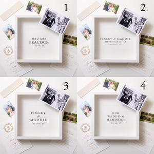 Wedding Memory Box Frame Wedding Memories Gift Idea Couple Wedding Keepsake Gift Present Frame Wedding Keepsake Box For Couples Gift Idea