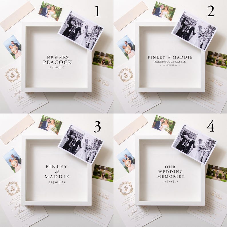 Wedding Memory Box Frame Wedding Memories Gift Idea Couple Wedding Keepsake Gift Present Frame Wedding Keepsake Box For Couples Gift Idea