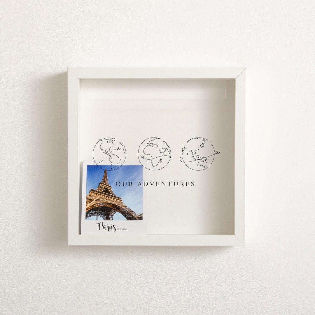 Adventures Memory Box Gift Personalised Globe World Map Memory Ticket ...