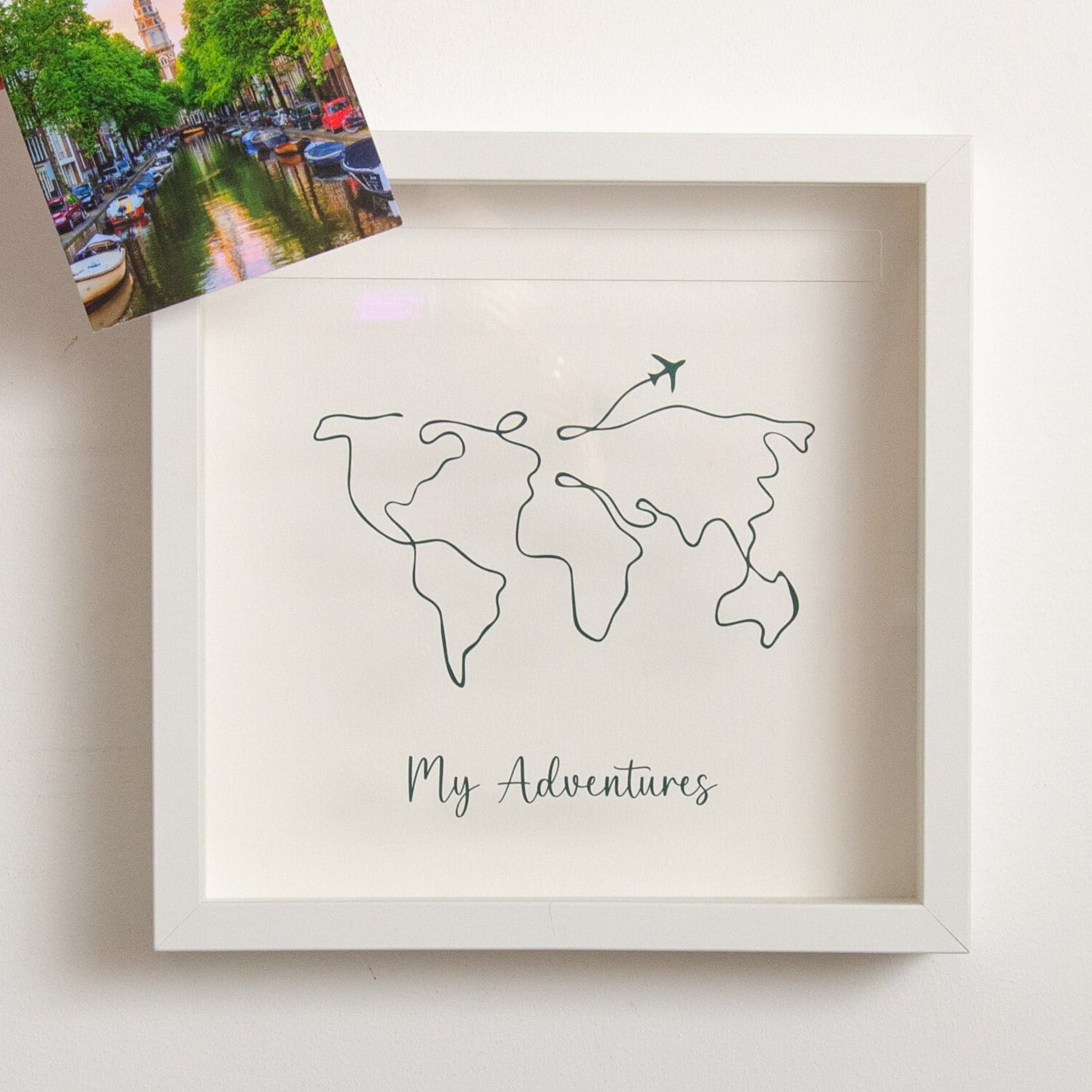 Personalised Adventures Memory Box | World Map & Travel Ticket Keepsake ...