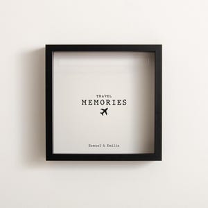Travel Memories Adventure Frame  Memory Box Personalised Travel Gift Idea Memory Box Travel Gift Box Couple Travel Gift Christmas Gift Idea